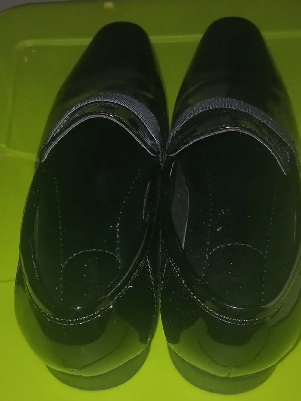 Calvin Klein Black Patent Slip-On Loafers